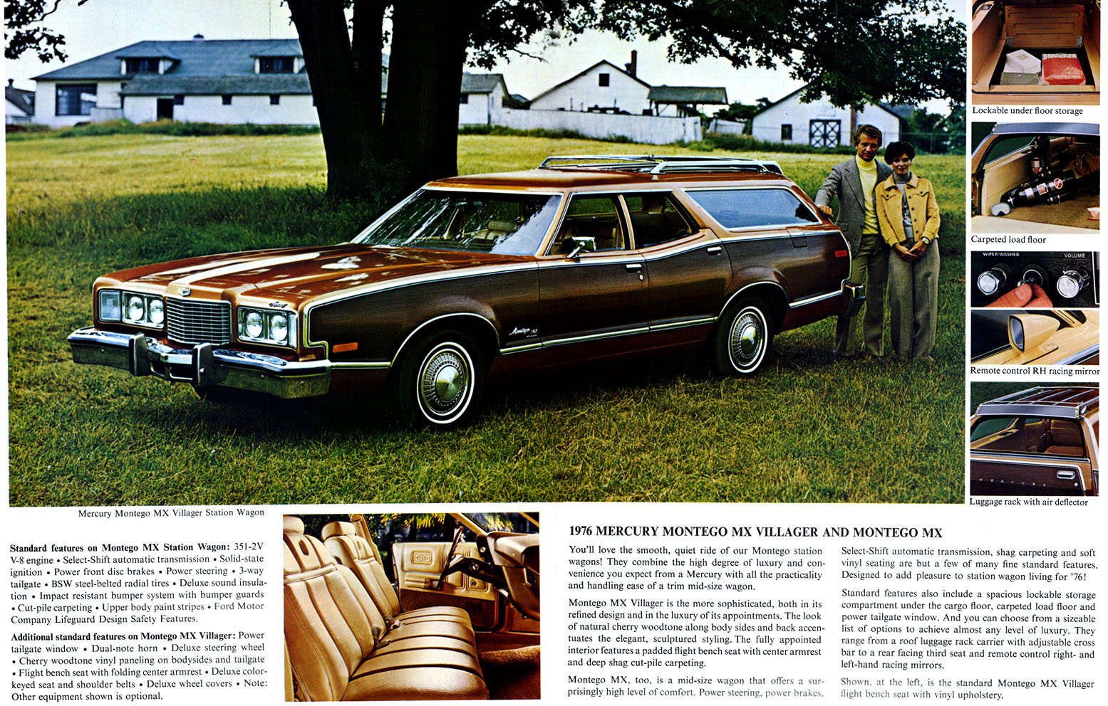 1976 Mercury Wagons Brochure Page 1